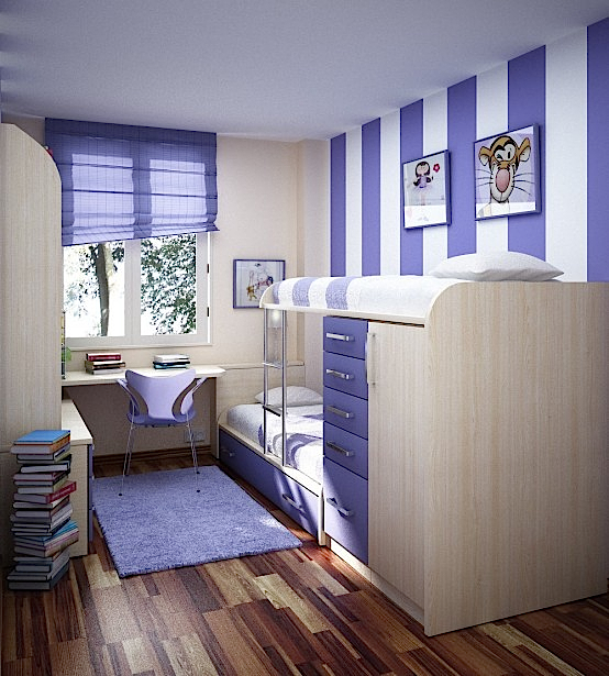gyönyörű gyermekszobák3 Tini lányszoba ötletek. 40 modell bemutatása